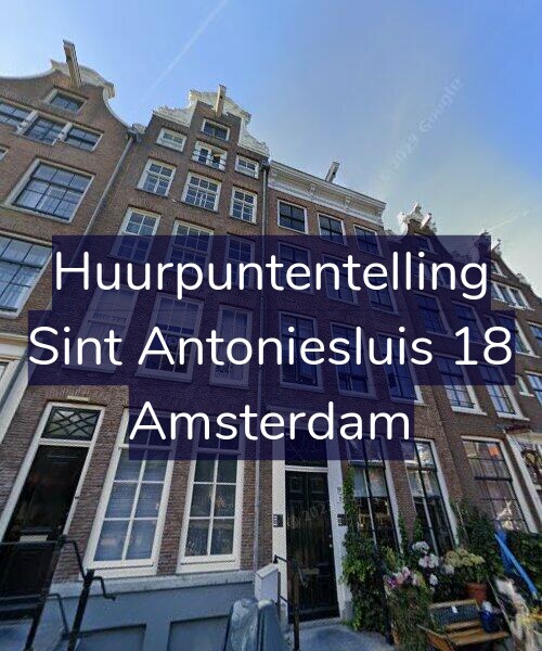 Foto gevel Huurpuntentelling voor Sint Antoniesluis 18, Amsterdam