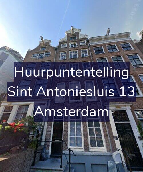 Foto gevel Huurpuntentelling voor Sint Antoniesluis 13, Amsterdam