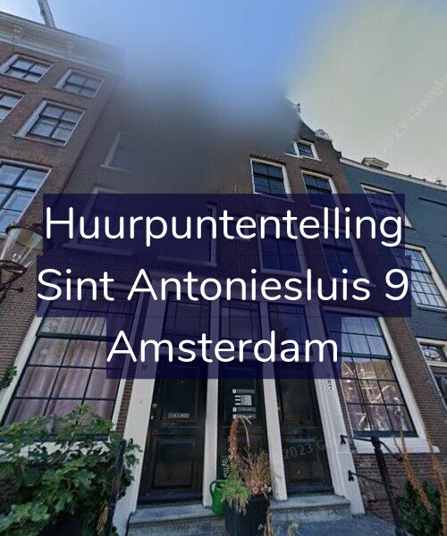 Foto gevel Huurpuntentelling voor Sint Antoniesluis 9, Amsterdam