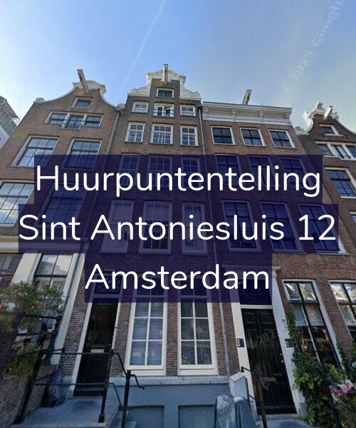 Foto gevel Huurpuntentelling voor Sint Antoniesluis 12, Amsterdam