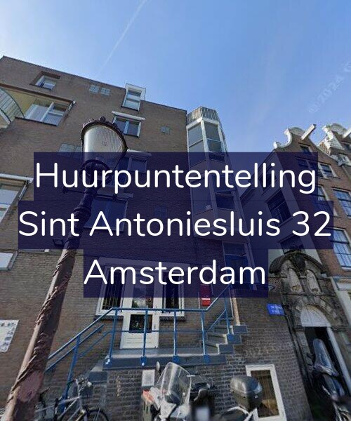 Foto gevel Huurpuntentelling voor Sint Antoniesluis 32, Amsterdam
