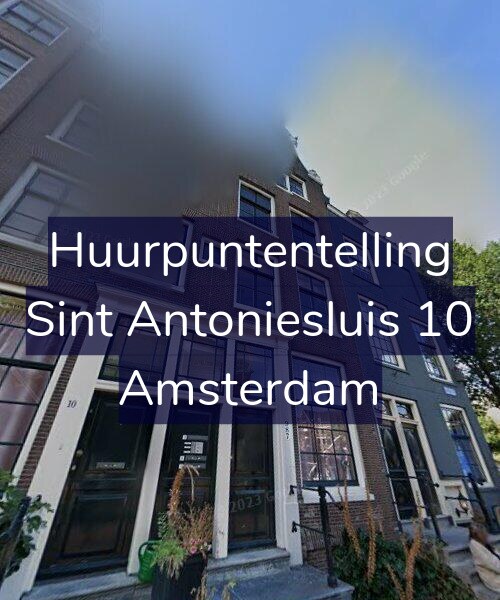 Foto gevel Huurpuntentelling voor Sint Antoniesluis 10, Amsterdam