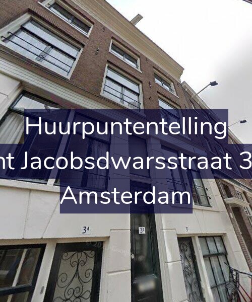 Foto gevel Huurpuntentelling voor Sint Jacobsdwarsstraat 3-B, Amsterdam
