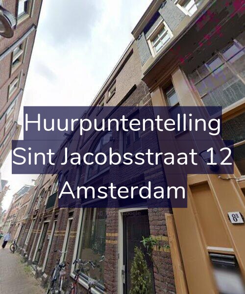Foto gevel Huurpuntentelling voor Sint Jacobsstraat 12, Amsterdam