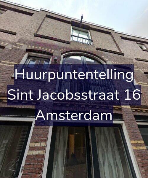 Foto gevel Huurpuntentelling voor Sint Jacobsstraat 16, Amsterdam