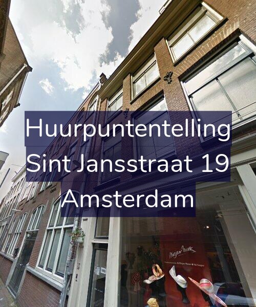 Foto gevel Huurpuntentelling voor Sint Jansstraat 19, Amsterdam