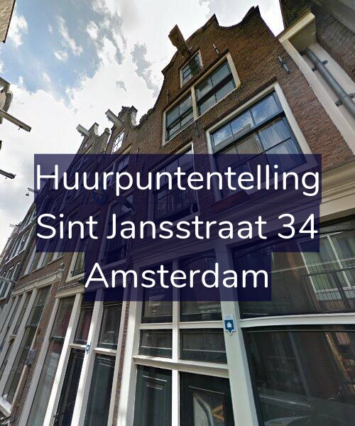 Foto gevel Huurpuntentelling voor Sint Jansstraat 34, Amsterdam