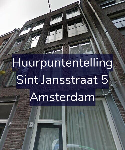 Foto gevel Huurpuntentelling voor Sint Jansstraat 5, Amsterdam