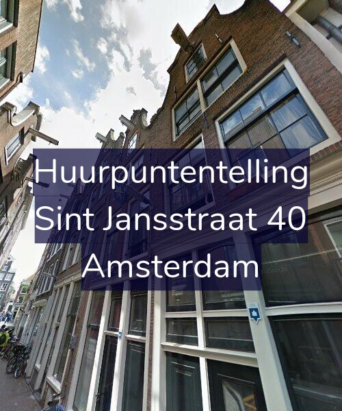 Foto gevel Huurpuntentelling voor Sint Jansstraat 40, Amsterdam