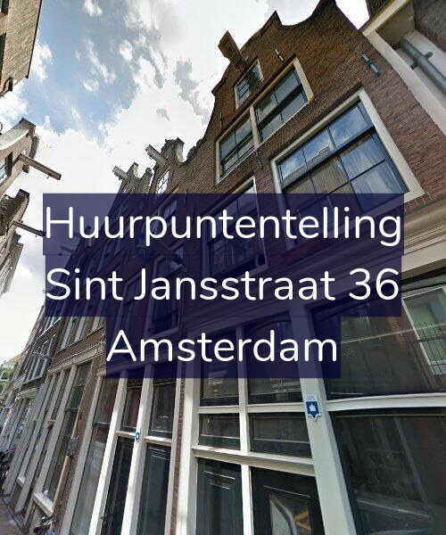 Foto gevel Huurpuntentelling voor Sint Jansstraat 36, Amsterdam