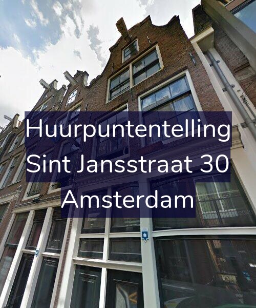 Foto gevel Huurpuntentelling voor Sint Jansstraat 30, Amsterdam
