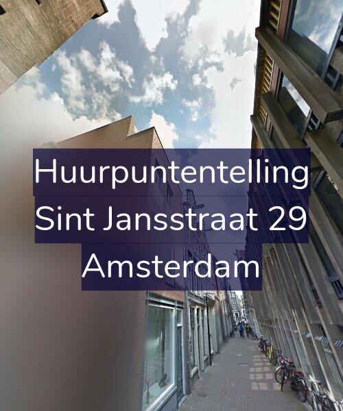 Foto gevel Huurpuntentelling voor Sint Jansstraat 29, Amsterdam