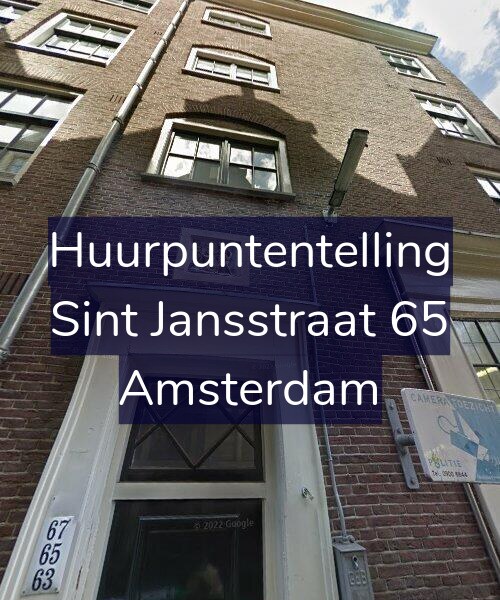 Foto gevel Huurpuntentelling voor Sint Jansstraat 65, Amsterdam