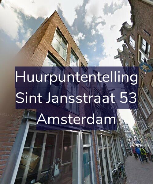 Foto gevel Huurpuntentelling voor Sint Jansstraat 53, Amsterdam