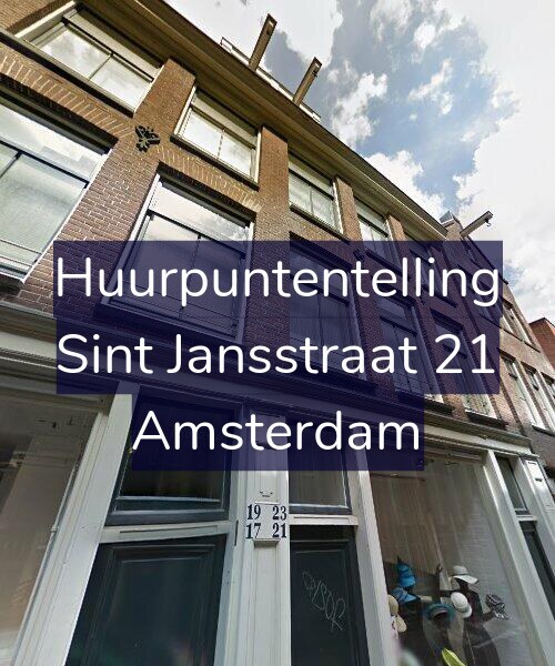 Foto gevel Huurpuntentelling voor Sint Jansstraat 21, Amsterdam