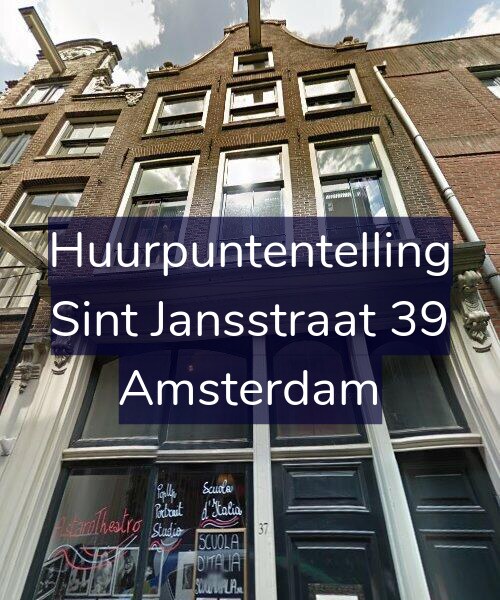 Foto gevel Huurpuntentelling voor Sint Jansstraat 39, Amsterdam