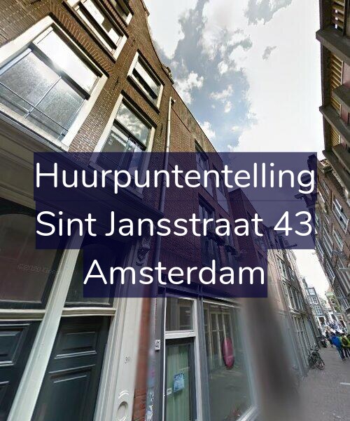 Foto gevel Huurpuntentelling voor Sint Jansstraat 43, Amsterdam