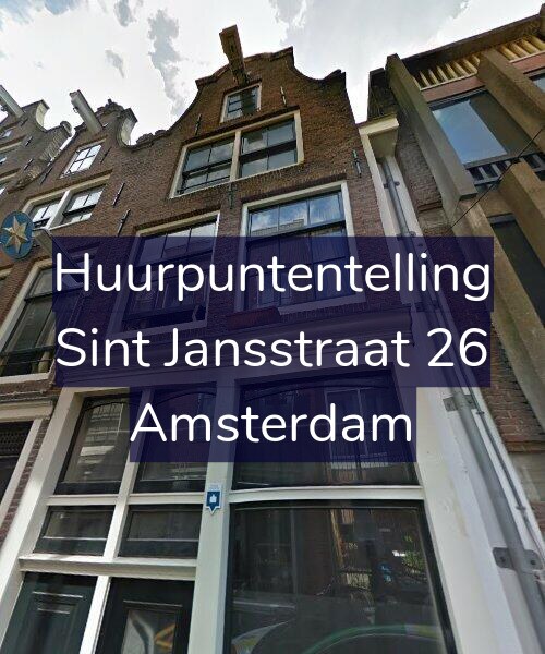 Foto gevel Huurpuntentelling voor Sint Jansstraat 26, Amsterdam