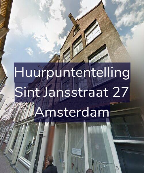 Foto gevel Huurpuntentelling voor Sint Jansstraat 27, Amsterdam