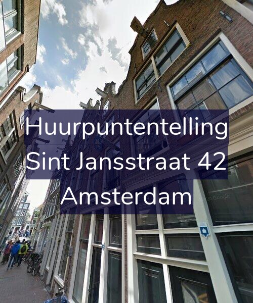 Foto gevel Huurpuntentelling voor Sint Jansstraat 42, Amsterdam