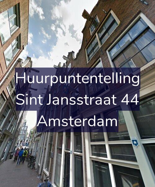 Foto gevel Huurpuntentelling voor Sint Jansstraat 44, Amsterdam