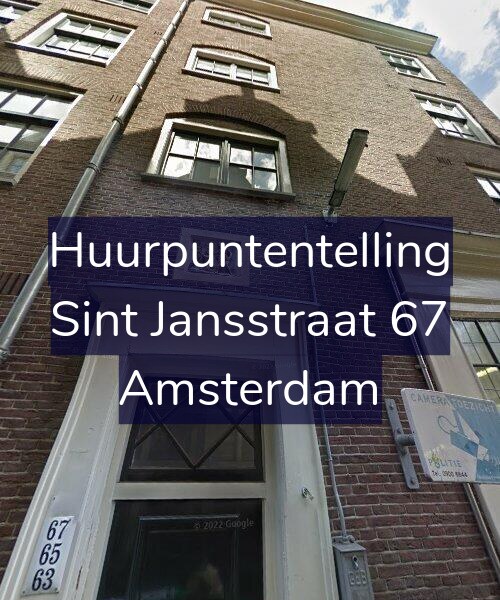 Foto gevel Huurpuntentelling voor Sint Jansstraat 67, Amsterdam