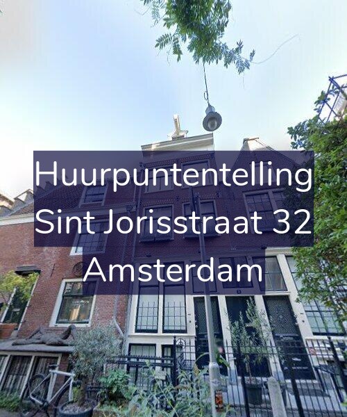Foto gevel Huurpuntentelling voor Sint Jorisstraat 32, Amsterdam