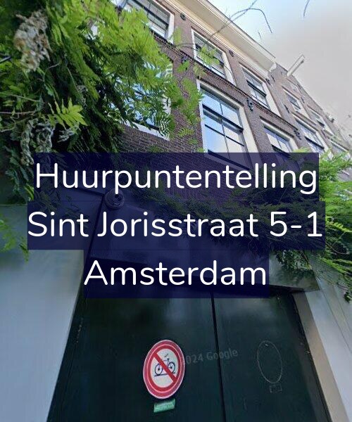 Foto gevel Huurpuntentelling voor Sint Jorisstraat 5-1, Amsterdam