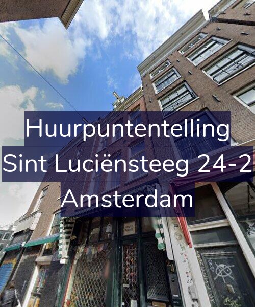 Foto gevel Huurpuntentelling voor Sint Luciënsteeg 24-2, Amsterdam