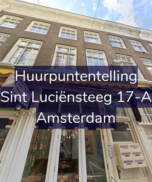 Foto gevel Huurpuntentelling voor Sint Luciënsteeg 17-A, Amsterdam