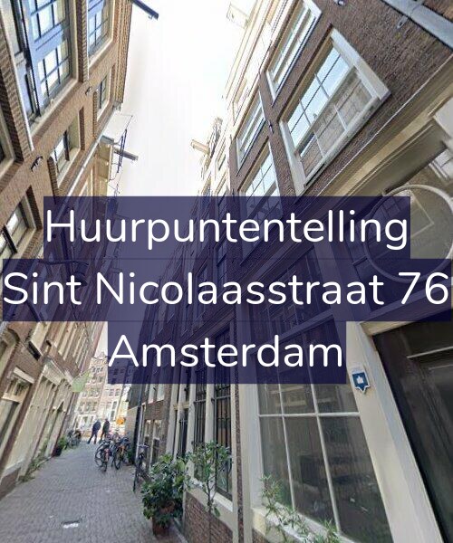 Foto gevel Huurpuntentelling voor Sint Nicolaasstraat 76, Amsterdam