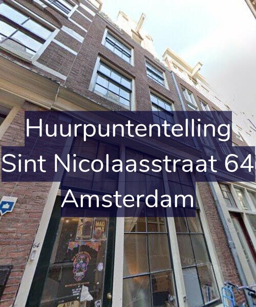 Foto gevel Huurpuntentelling voor Sint Nicolaasstraat 64, Amsterdam