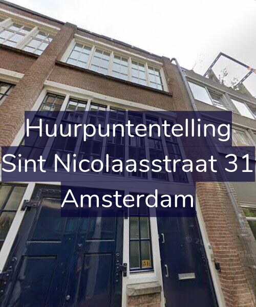 Foto gevel Huurpuntentelling voor Sint Nicolaasstraat 31, Amsterdam