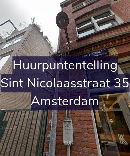 Foto gevel Huurpuntentelling voor Sint Nicolaasstraat 35, Amsterdam