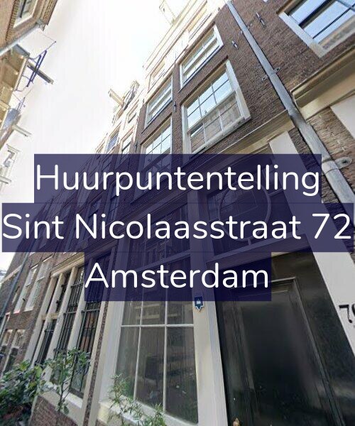 Foto gevel Huurpuntentelling voor Sint Nicolaasstraat 72, Amsterdam