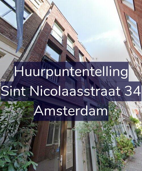 Foto gevel Huurpuntentelling voor Sint Nicolaasstraat 34, Amsterdam