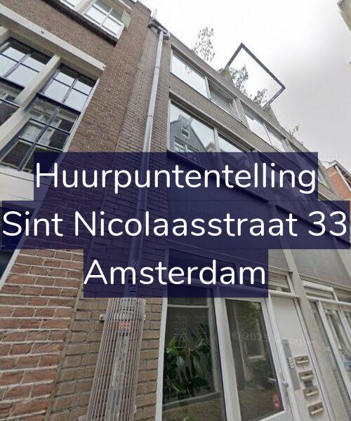 Foto gevel Huurpuntentelling voor Sint Nicolaasstraat 33, Amsterdam