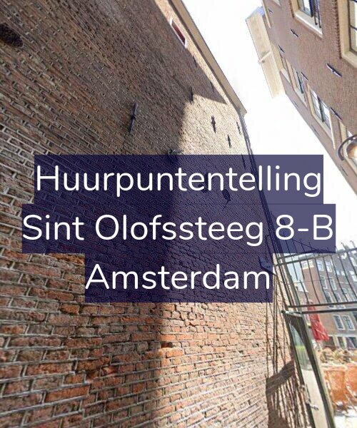 Foto gevel Huurpuntentelling voor Sint Olofssteeg 8-B, Amsterdam
