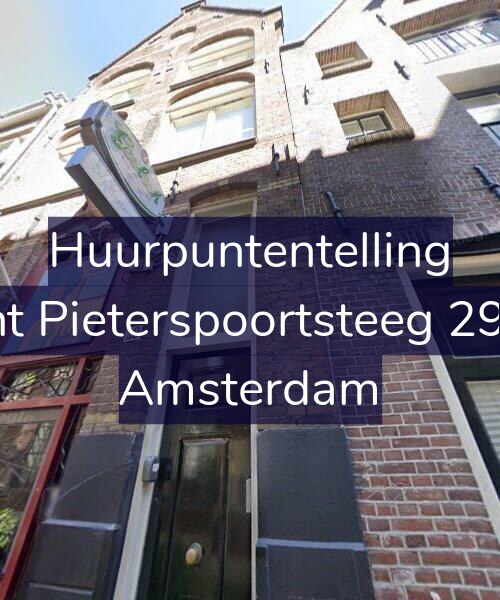 Foto gevel Huurpuntentelling voor Sint Pieterspoortsteeg 29-A, Amsterdam