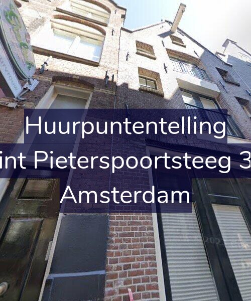 Foto gevel Huurpuntentelling voor Sint Pieterspoortsteeg 31, Amsterdam
