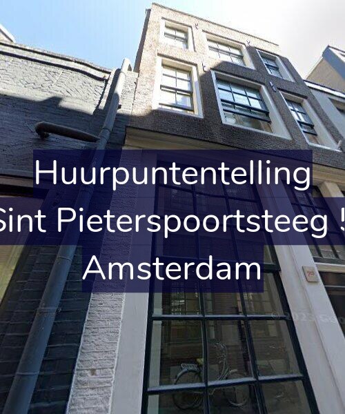 Foto gevel Huurpuntentelling voor Sint Pieterspoortsteeg 5, Amsterdam