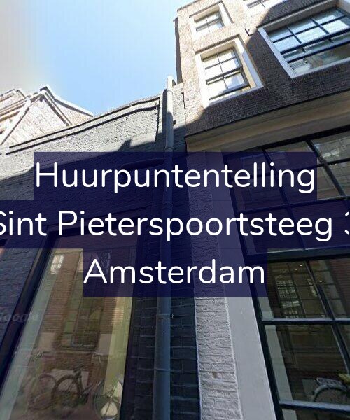 Foto gevel Huurpuntentelling voor Sint Pieterspoortsteeg 3, Amsterdam