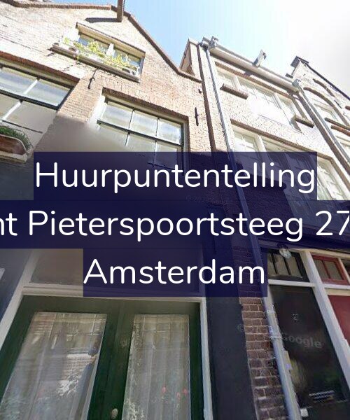 Foto gevel Huurpuntentelling voor Sint Pieterspoortsteeg 27-B, Amsterdam
