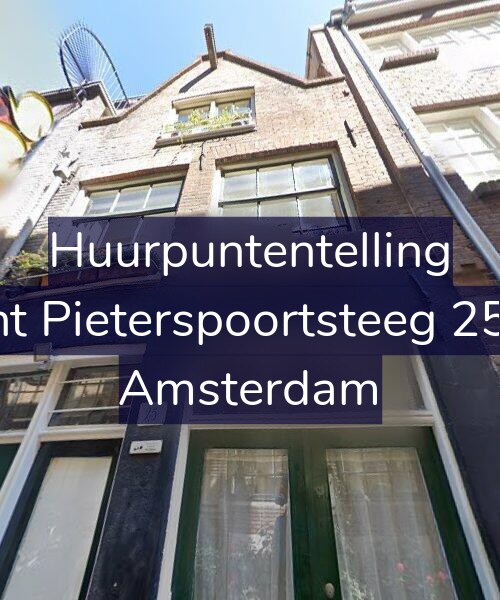 Foto gevel Huurpuntentelling voor Sint Pieterspoortsteeg 25-1, Amsterdam