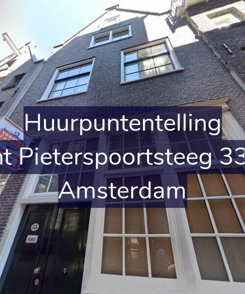 Foto gevel Huurpuntentelling voor Sint Pieterspoortsteeg 33-A, Amsterdam
