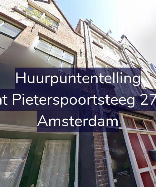 Foto gevel Huurpuntentelling voor Sint Pieterspoortsteeg 27-A, Amsterdam