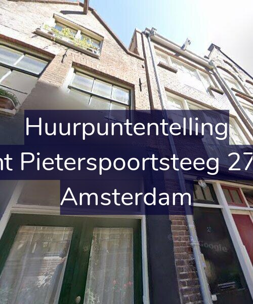 Foto gevel Huurpuntentelling voor Sint Pieterspoortsteeg 27-C, Amsterdam