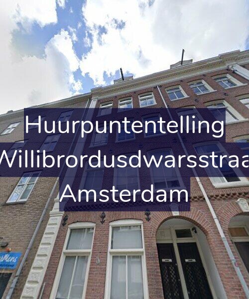 Foto gevel Huurpuntentelling voor Sint Willibrordusdwarsstraat 4-3, Amsterdam