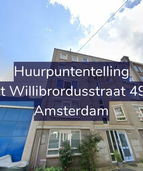 Foto gevel Huurpuntentelling voor Sint Willibrordusstraat 49-A, Amsterdam