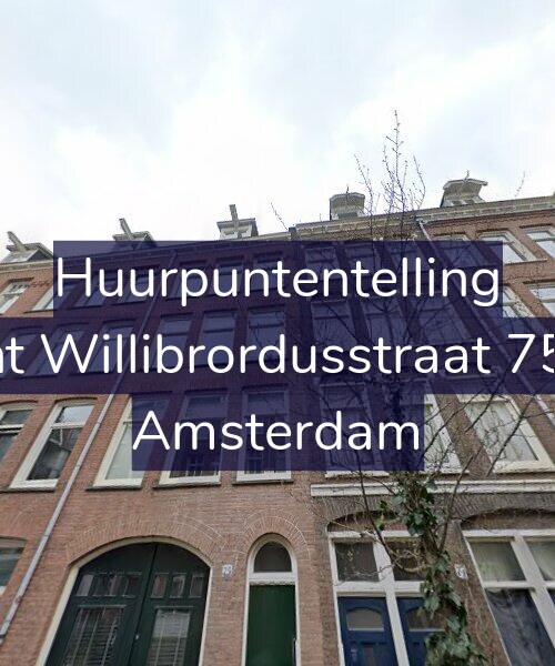 Foto gevel Huurpuntentelling voor Sint Willibrordusstraat 75-2, Amsterdam